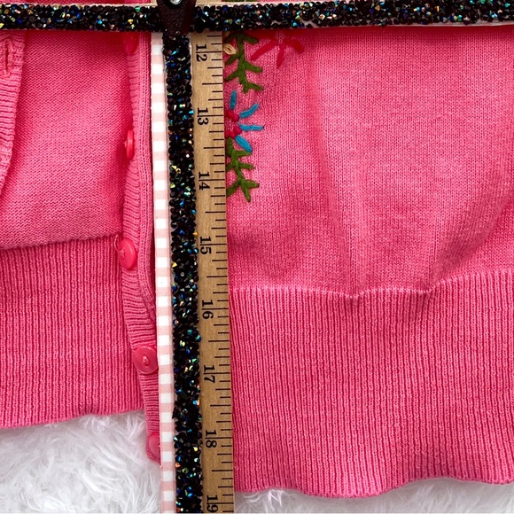 Copper Key Cropped Floral Cardigan 50s Pin up Rockabilly. Size L - Picture 8 of 8